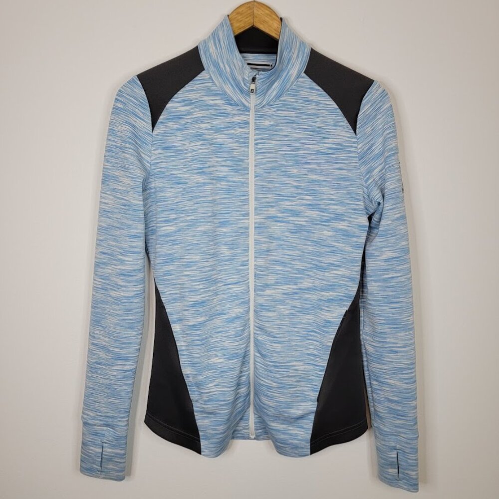 Footjoy FJ Womens Blue Performance Full Zip Golf Jacket Size Small Active Sporty